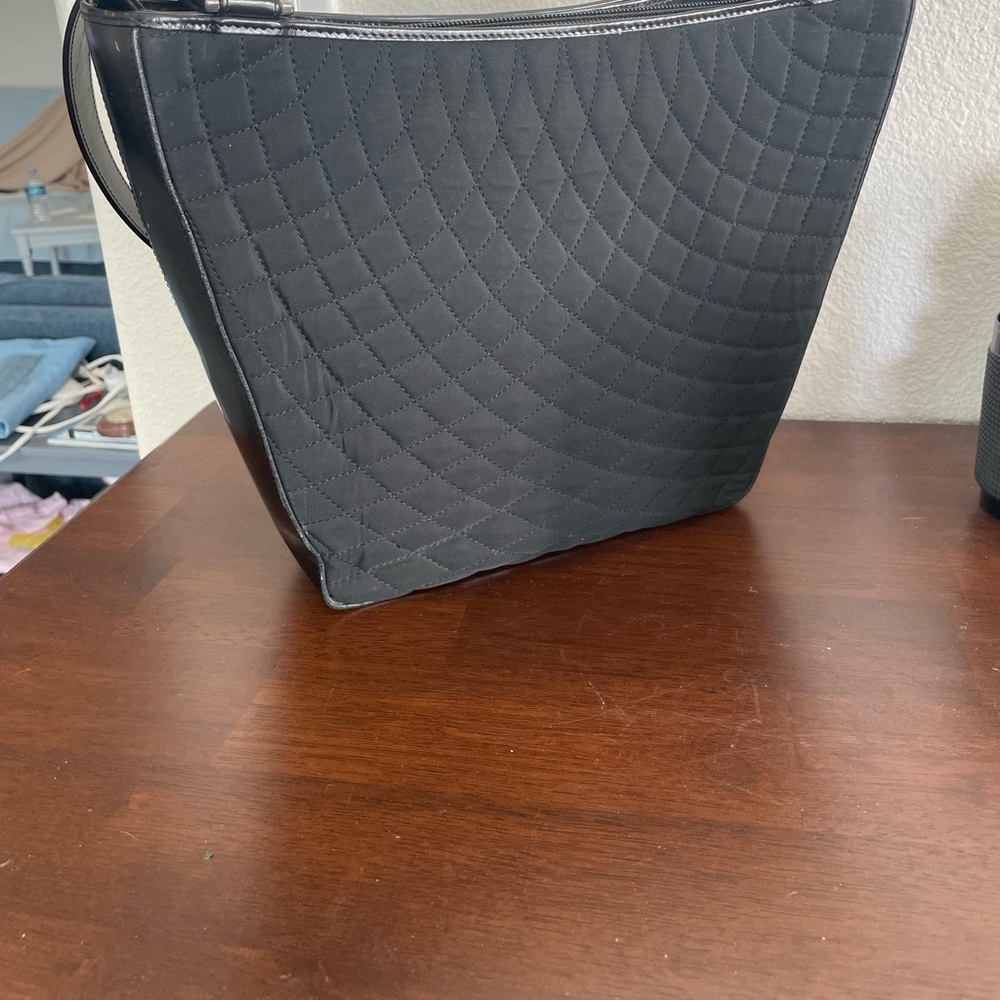 Bally Black Textured Bag